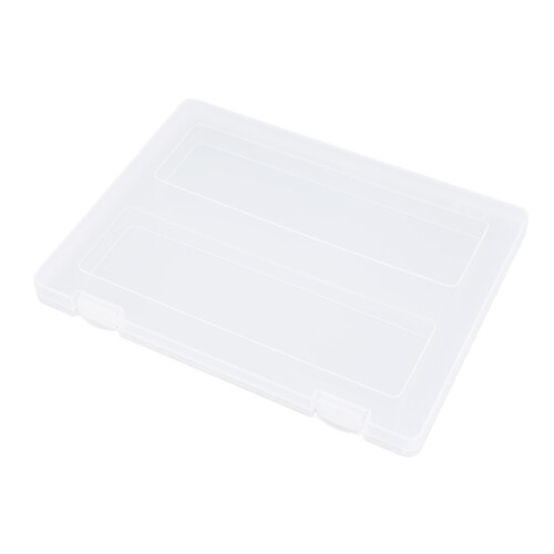 Transparent Plastic Document Storage Case with Secure Buckle Lock A4
