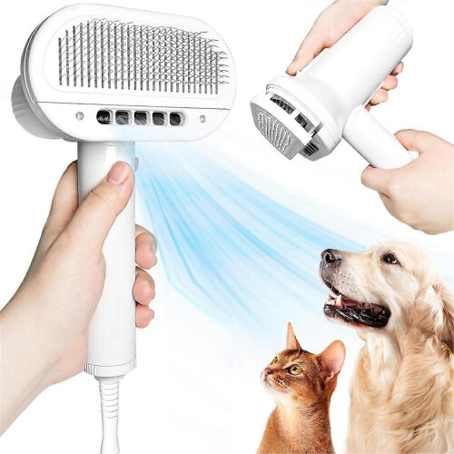 Sèche-Cheveux Brosse Animaux 3 Modes Séchage Faible Bruit 1