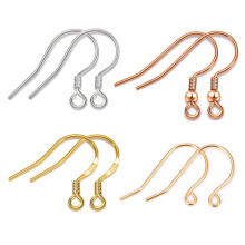 S925 Sterling Silver Earring Hooks - 8 Pairs Hypoallergenic French Wire Hooks for Jewelry Making and DIY Earring Making and Repair
