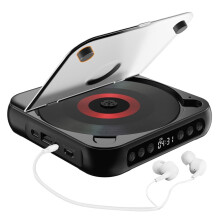 Επαναφορτιζόμενο CD player Bluetooth με οθόνη LED, θύρα USB και λειτουργία συγκράτησης – Walkman