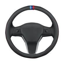Steering Wheel Cover Universal Fit for Tesla Model 3 Y 38cm