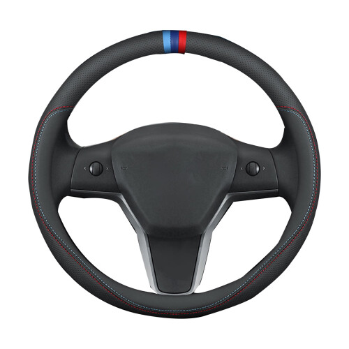 Steering Wheel Cover Universal Fit for Tesla Model 3 Y 38cm