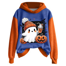 Child Toddler Girls Hoodies Cute Halloween Ghost Printed Long Sleeve Cozy Casual Sweatshirt Crewneck Sweatshirts For Tween/Youth Girls 10-11 Years
