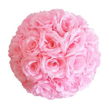 20cm Artificial Rose Ball, Realistic Silk Flower for Wedding Centerpiece, Home Garden Party Decor, Faux Rose Kissing Ball