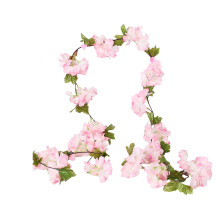Kunstig pæon-vinranke blomsterdekoration 1 stk.