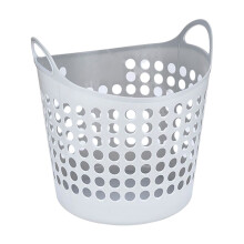 Plastic Laundry Basket Hamper with Ventilation Holes – Flexible Dirty Clothes Bag for Bedroom, Bathroom, Dorm & Laundry Room Organization