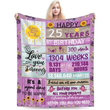 11th Birthday Blanket for Girls – 40x50in Throw Gift for Daughter, Granddaughter, Niece – Birthday Decoration