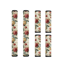 st halkfria kylskåpsdörrhandtag för köksapparater, kompatibla med kylskåp, mikrovågsugn, spis, diskmaskin – Retro Rose