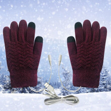 USB Heated Gloves for Women – Rechargeable, Touchscreen Compatible, Windproof, Thermal Lining, Full Hand Coverage
