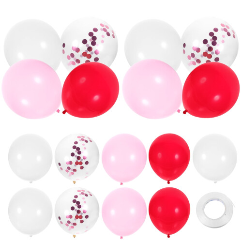 Romantic Theme Latex Balloons 40 Pieces