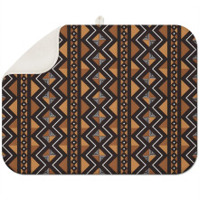 18x24 Inch bohemian floral dish mat made with thick microfiber, reusable and perfect for drying dishes and cookware