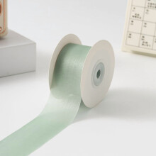 Light Green Ribbon 1.57" x 20 Yds – Lightweight Fabric for Bouquets, Gifts, Hair Accessories & Wedding Crafts