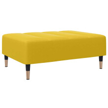 vidaXL Fußhocker Gelb 77x55x31 cm Samt