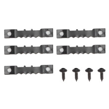 100Pcs Sawtooth Picture Hangers Kit with 200 Screws, Black, 3x10mm