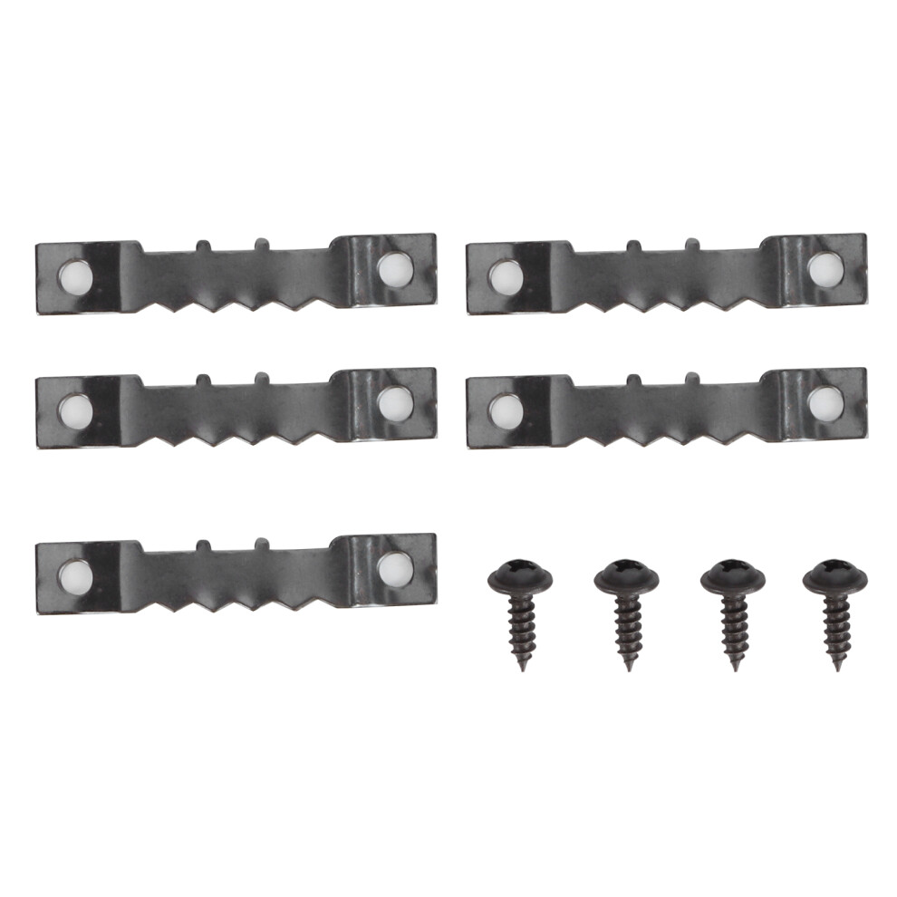 100Pcs Sawtooth Picture Hangers Kit With 200 Screws, Black, 3X10mm 8781391782189