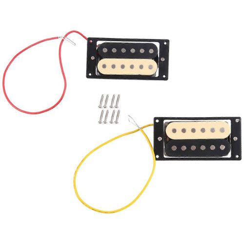 2 micros de guitare électrique humbucker Zebra double bobinage 50/52 1