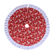 Jupe de sapin de Noël en pin rouge 35,4 pouces