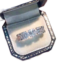 With handcrafted details Engagement Bridal For Her Gift for Wife Lightweight High Quality Cubic Zirconia CZ Ring Elegant Gift With Gift Packaging