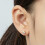 Real Moissanite Solitaire Stud Earrings - GRA Certified D VVS1 Sterling Silver 1