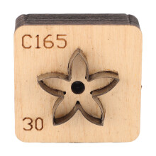 Lederblumen-Ausschneidematten mit massiver Holzgrundlage 30 mm Handwerksstanze Schnittform