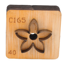 Holz- und Kohlenstoffstahl Blumen-Leder-Schneideform 40 mm / 1,57 Zoll