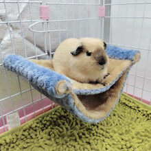 Dubbellaagse kooi voor kleine huisdieren zoals cavia's, fretten en hamsters – Wasbaar, eenvoudig te installeren, comfortabel en ontspannend (20 x