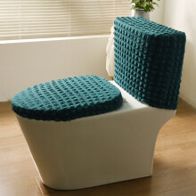 Housse de siège de toilette fendue pour modèles à réservoir haut, housse de toilette en tissu élastique toutes saisons, paquet de 1, taille