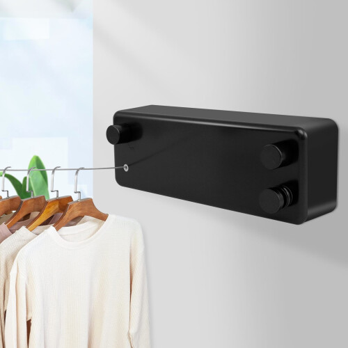 Stainless Steel Retractable Clothesline Indoor Wall Mounted