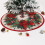 Jupe de sapin de Noël rouge rustique 91 cm 1
