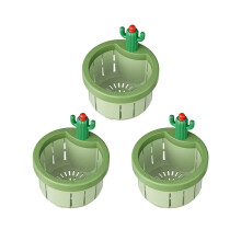 3dílný sítko do kuchyňského dřezu Cactus – Automatický filtr na vypouštění odpadu do domácí kuchyně