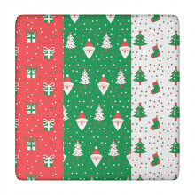 Christmas Stretch Tablecloth 34x34", Spandex, Smooth Fit, Party & Protection – Compatible with standard square tables