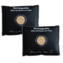Lot de 2 sacs déshumidificateurs 400 g, réutilisables et portables, pour la condensation dans les placards, voitures, caves, camping-cars et