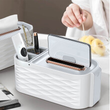 Boîte à mouchoirs de luxe avec double compartiment, organiseur de mouchoirs et de serviettes, distributeur astucieux pour le salon et les