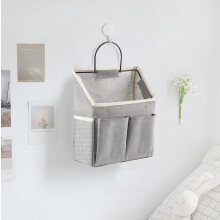 Étagères de rangement suspendues en toile pour placard, compartiments pour petits objets, hauteur 30,5 cm, blanc ou gris, gain de place