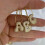Bubble Letter Necklace 18K Gold Plated Initial Pendant 6