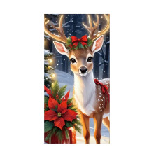 Decorações de Natal, Faixa de Porta "Feliz Natal", Banner de Fundo Natalino, Artigos para Festa de Natal, Decoração de Porta para Casa, Interior