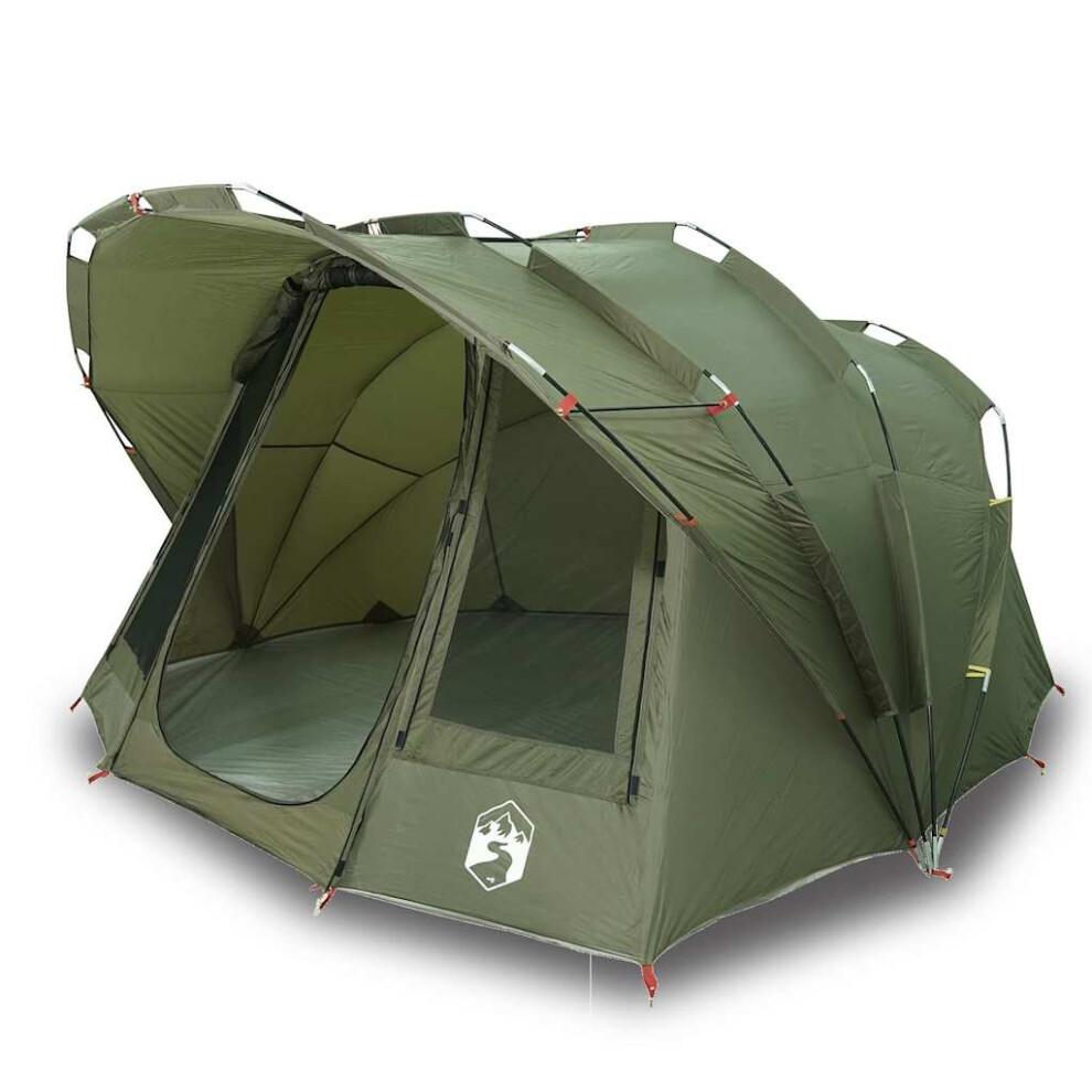 Vidaxl Fishing Tent 5-Person Olive Green Waterproof