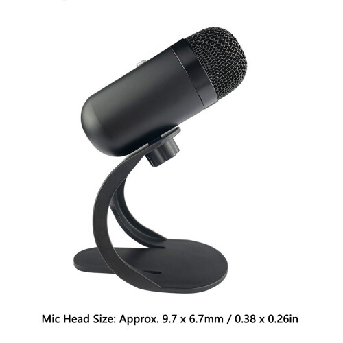 USB-PC-Mikrofon, omnidirektional, 9,7  6,7 mm, schwarz 1