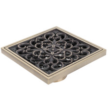 Antique Copper Floor Drain Set 10x10cm for Bathroom & Balcony