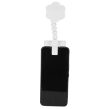 Flexible Pet Selfie Stick Clip Holder for Cats & Dogs, White