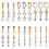 Clip-on-Bauchnabelpiercing aus Roségold mit Perle 8