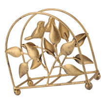 Rustikaler Metallserviettenhalter Vintage Gold für Küche, Bar & Zuhause