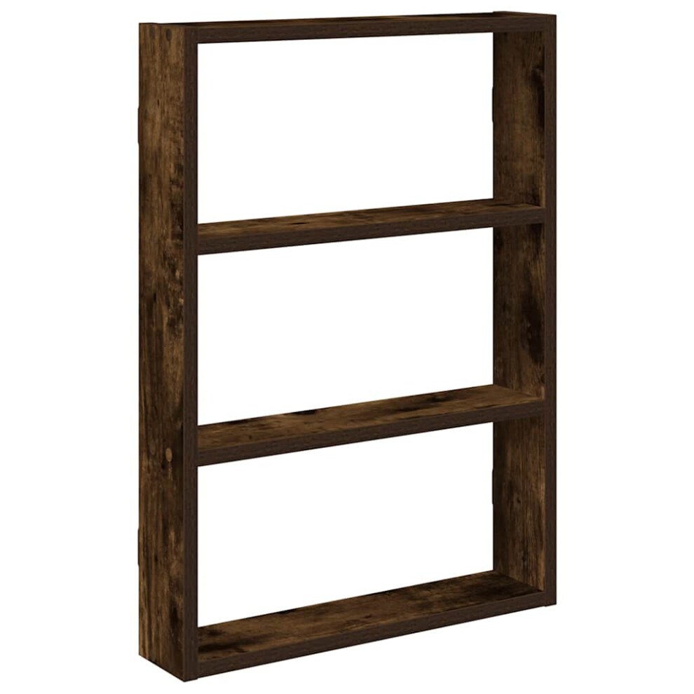 Vidaxl Wall Shelf Smoked Oak 43X9x60 Cm Engineered Wood - Image 3