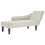 VidaXL vidaXL Chaiselongue mit Rechter Armlehne Creme Samt 1