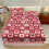 King Size Sheet Set Pink Red Heart Patchwork 3 Pc 6