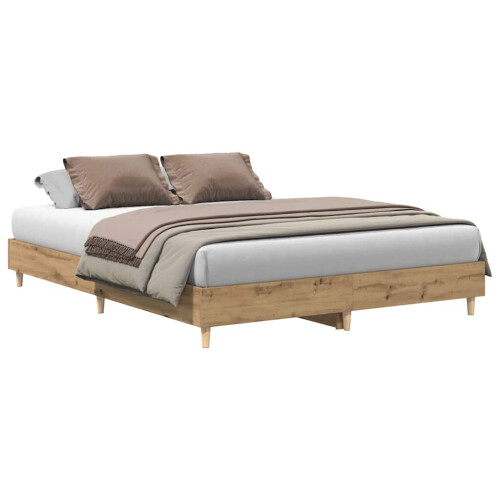 VidaXL vidaXL Bed Frame | Artisan oak | Engineered wood | King | Bed Frame