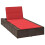 VidaXL vidaXL Sonnenliege mit schwebender Auflage Braun Poly Rattan 1