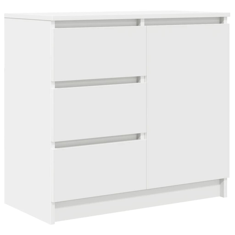 VIDAXL Sideboard - Engineered Wood - White - 71x35x65 cm - Image 2