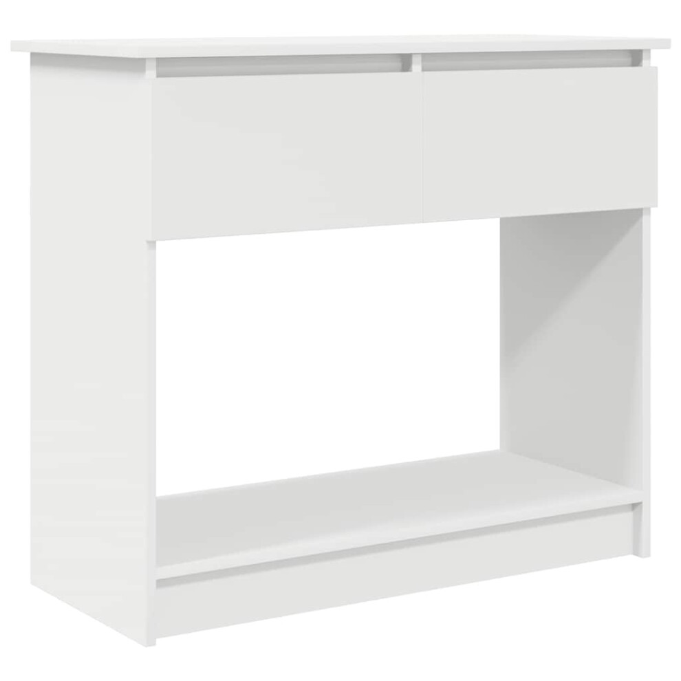 Vidaxl Console Table With Drawers White 85.5X38.5x74.5 Cm, White - Image 2