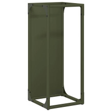 vidaXL Brennholzregal Olivgrün 25x25x60 cm Kaltgewalzter Stahl